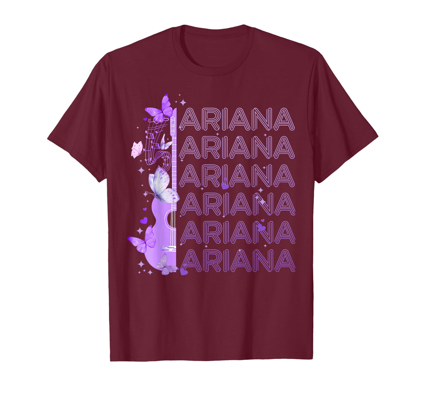 Vintage Ariana Name Retro Style 70s 80s First For Girl Women T-Shirt