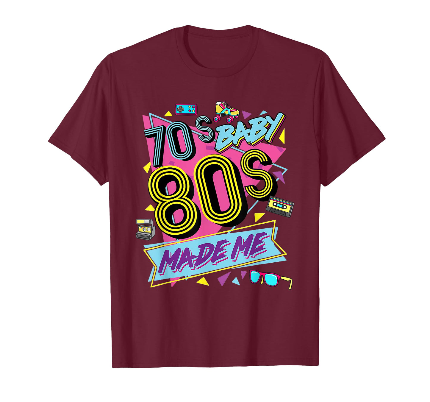 Retro Vintage 70's Baby 80's Made Me Nostalgia Classic T-Shirt