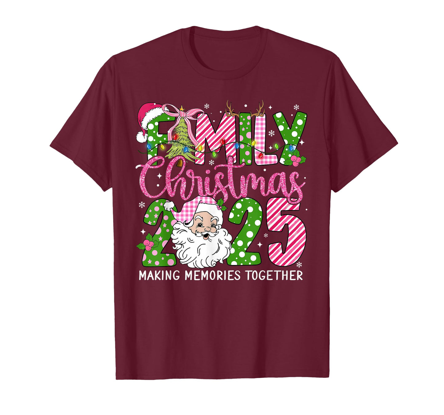 Family Christmas 2025 Making Memories Together Xmas Santa T-Shirt