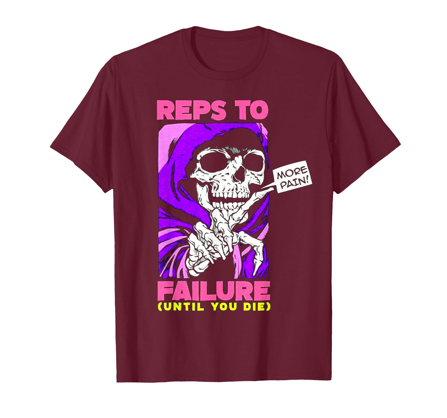 Funny Reps To Failure Weightlifting Bodybuilding Fitness Gym T-Shirt