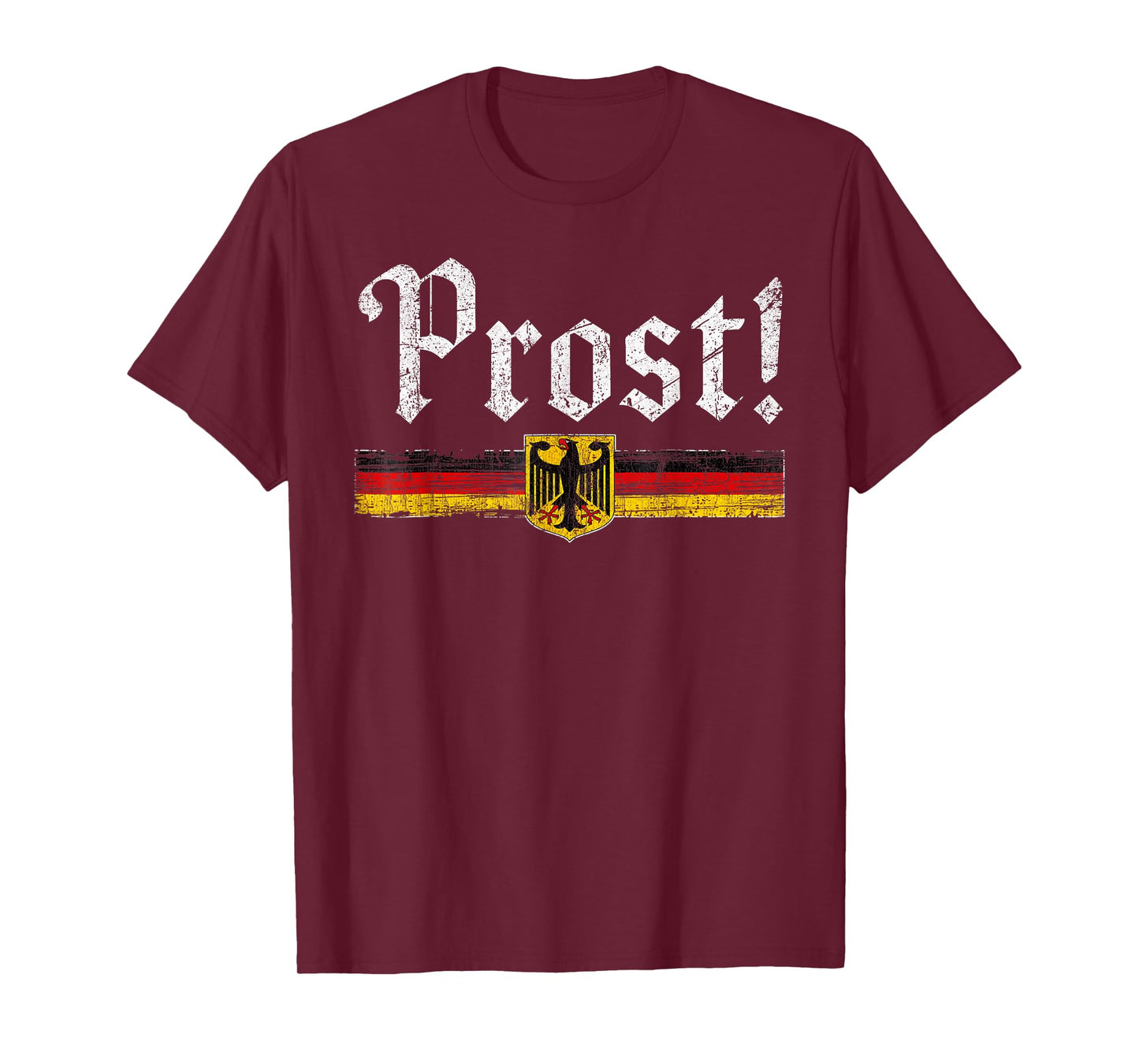 Oktoberfest Drinking Men Women Vintage German Flag Prost T-Shirt