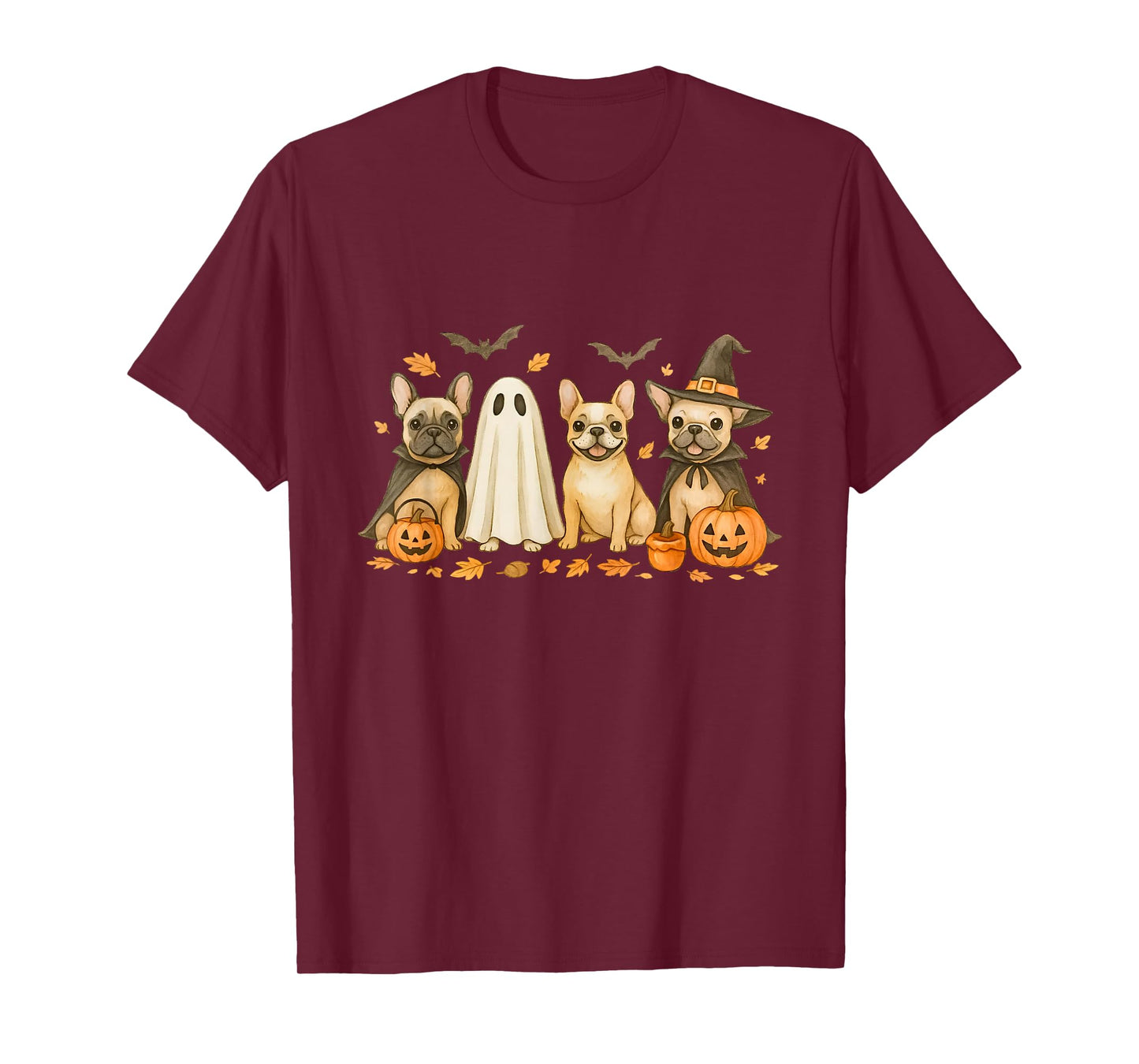 French Bulldog Halloween Fall Bulldog Witch Bulldog Dog Mom T-Shirt