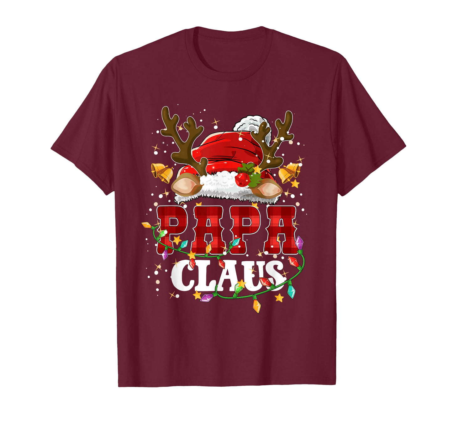 Christmas Papa Claus Pajamas Family Matching Grandpa Men T-Shirt