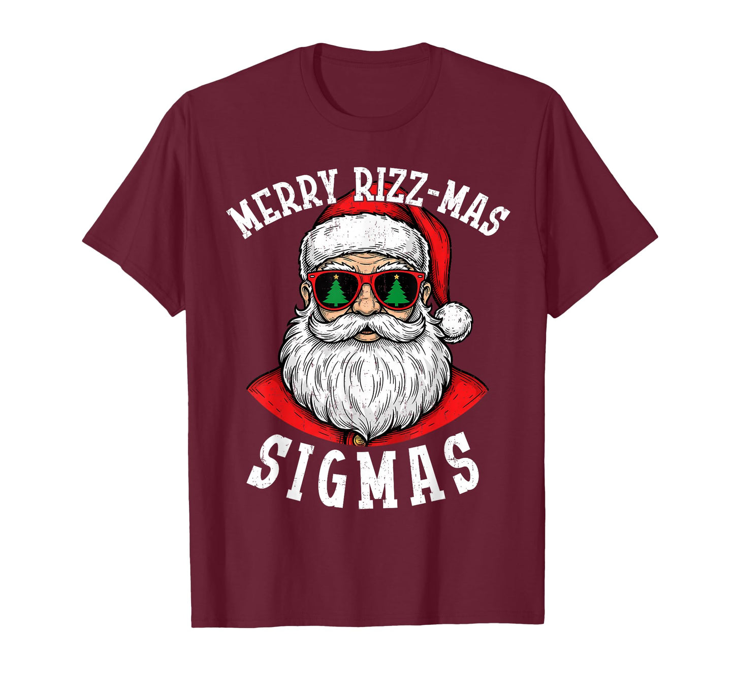 Merry Rizzmas Sigmas Funny Christmas Shirt for Boys Men T-Shirt