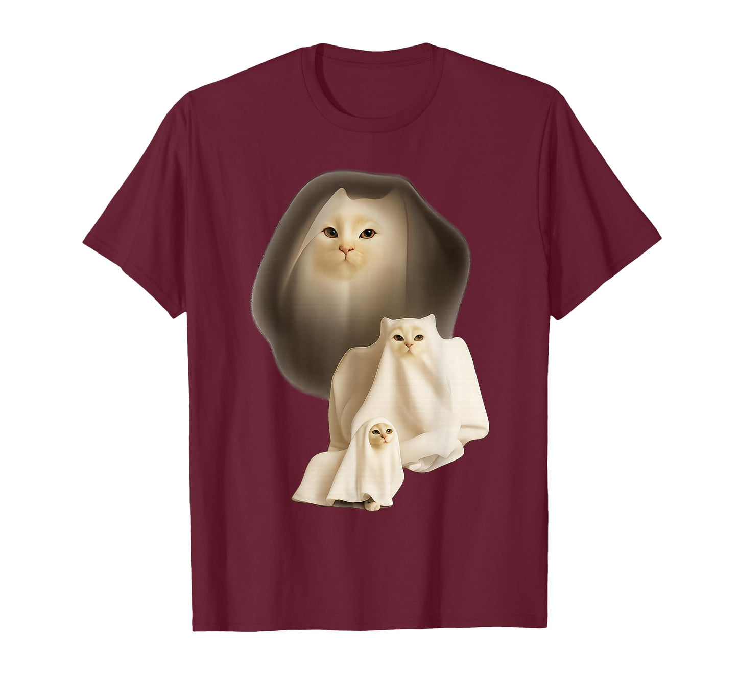 Cute Funny Wizard Cat Ghost Weird Kitten Cat Meme Halloween T-Shirt