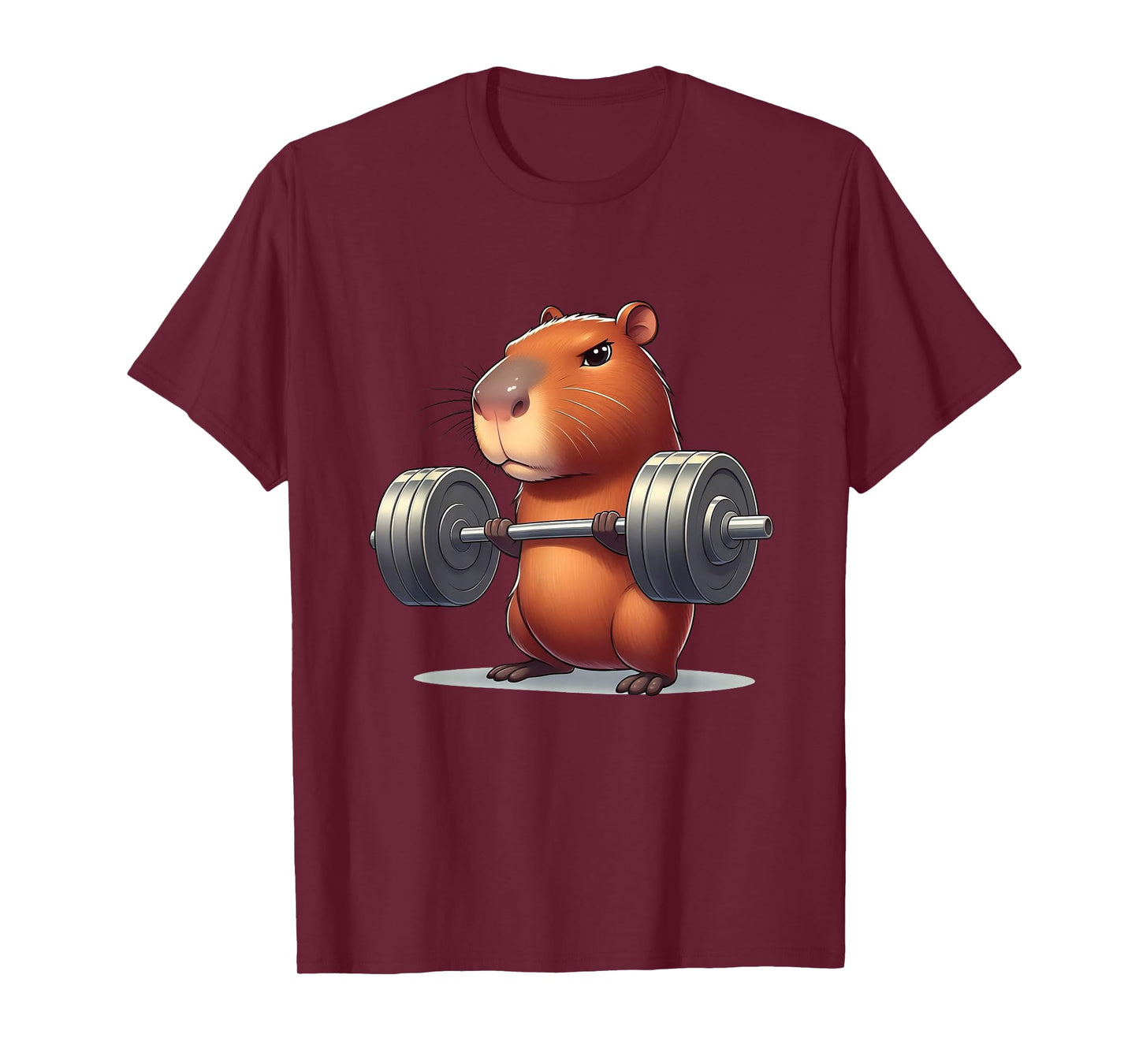 Capybara Muscle Building Fitness Capybara Weight Lifting T-Shirt