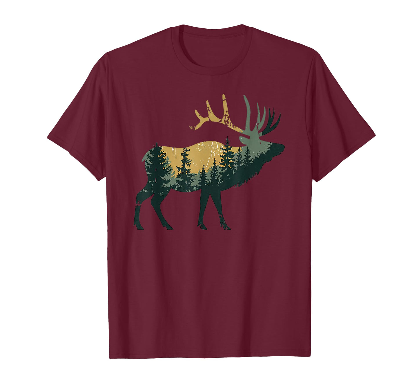 Elk Hunting Hiking Outdoor Camping Forest Men Women Elk T-Shirt
