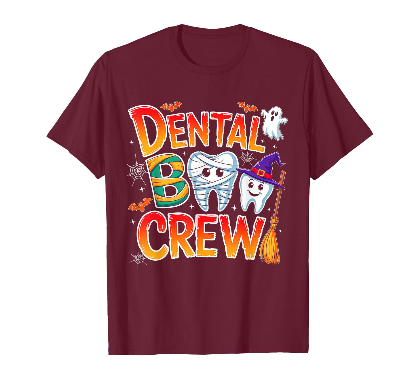 Halloween Dental Boo Crew Dentist Costume Teeth Women Men T-Shirt