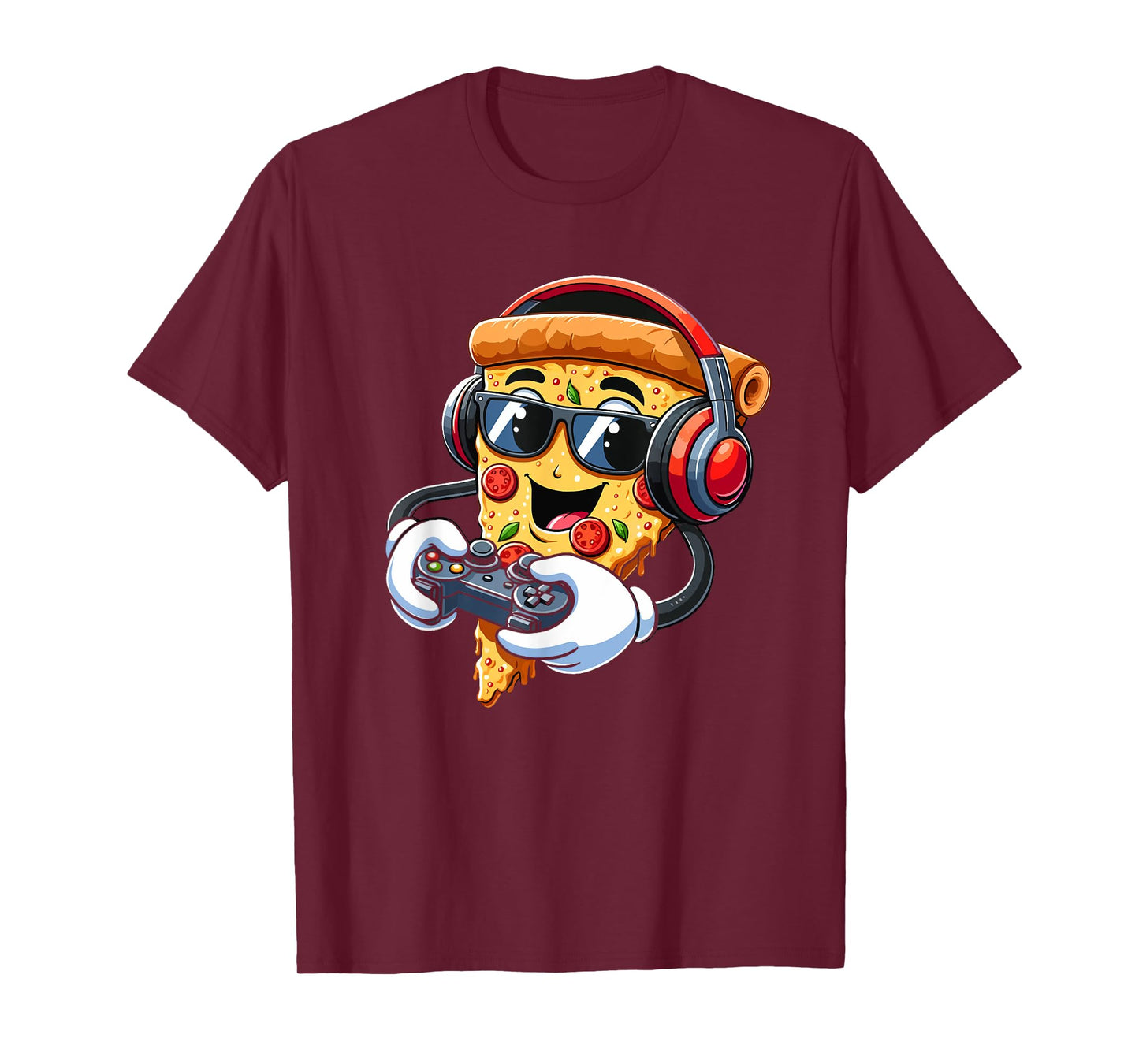 Gamer Pizza Video Gaming Boy Enthusiast Gamer Teen T-Shirt