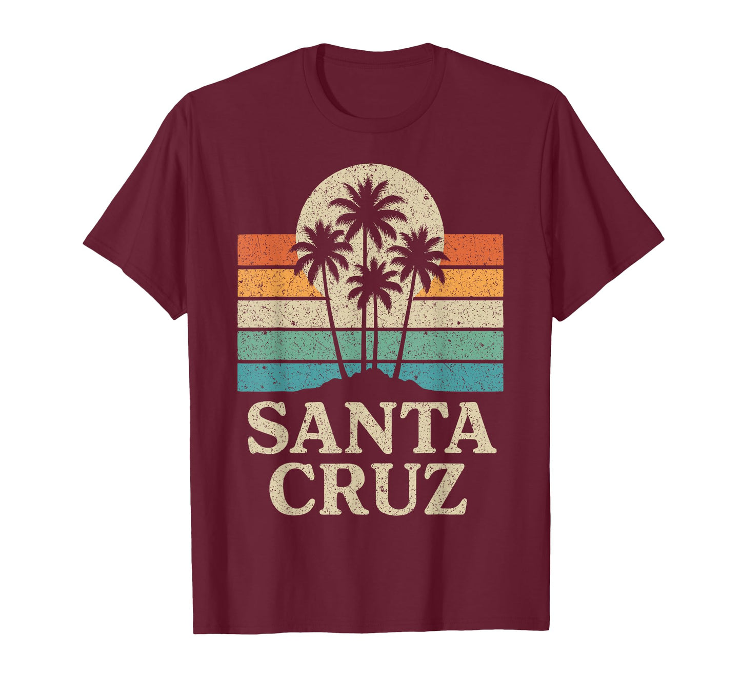 Santa Cruz CA California Retro 70s 80s 90s Surfer T-Shirt