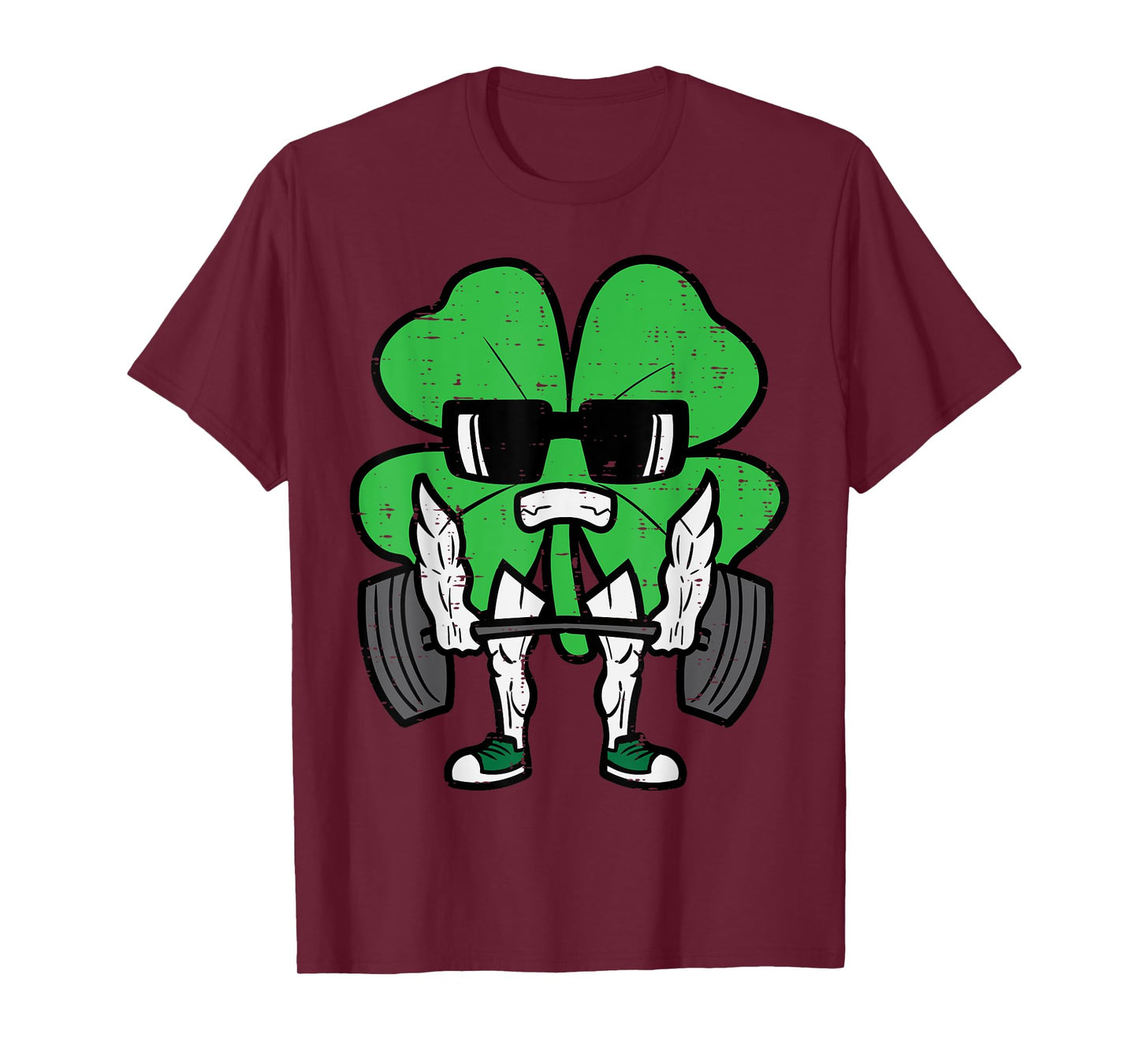 St Patricks Day Weightlift Saint Paddys Gym Men Women Kids T-Shirt