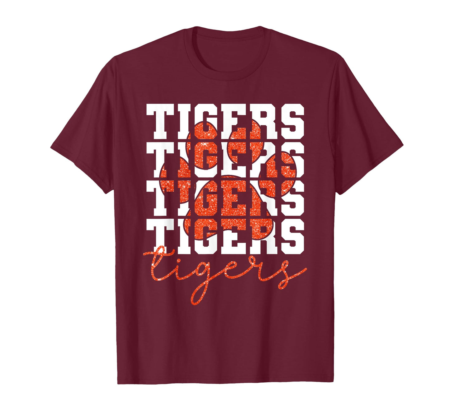 Vintage Tigers School Sports Name Spirit Back To School T-Shirt
