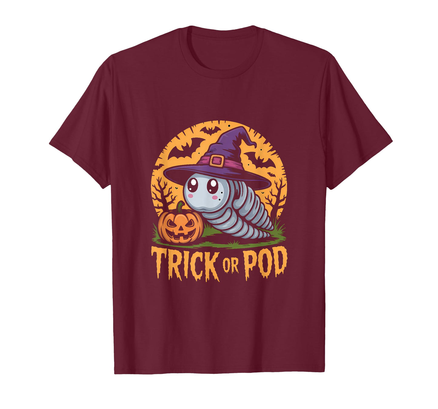 Kawaii Isopod Witch Halloween T-Shirt