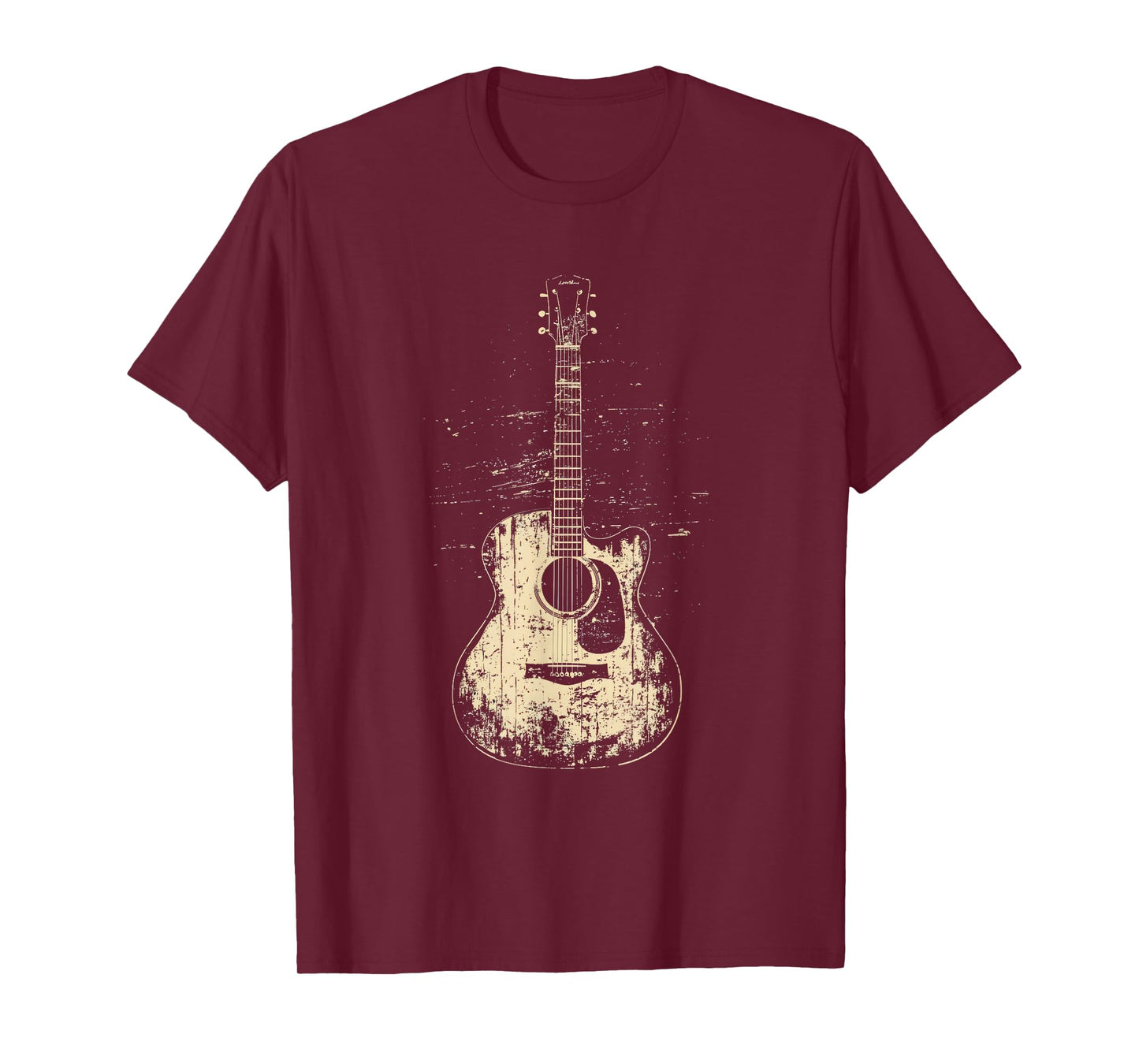 Acoustic Guitar Player Vintage Rock Graphic T-Shirt