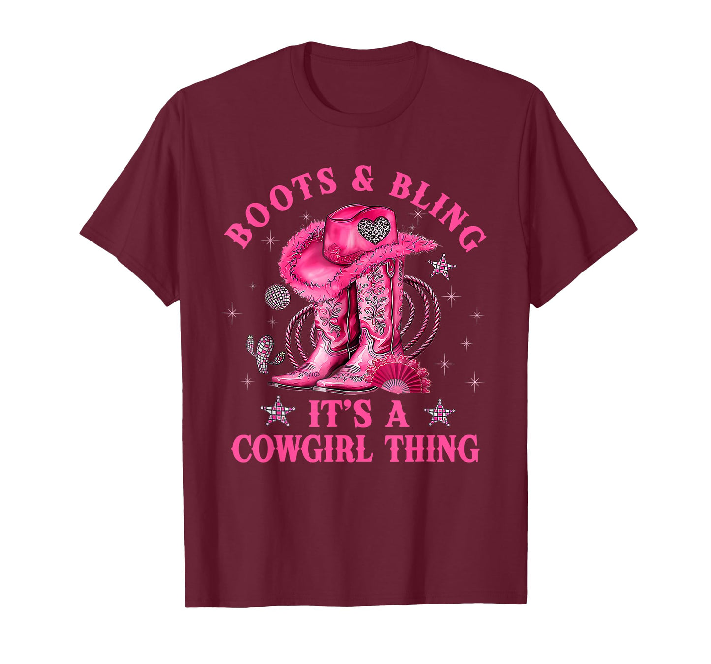 Boots and Bling its a Cowgirl Thing Western Country Girl T-Shirt