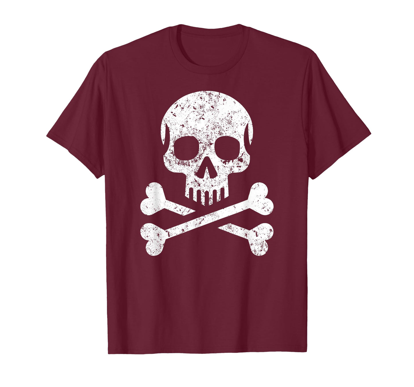 Skull Crossbones Skeleton Jolly Roger Flag Halloween T-Shirt