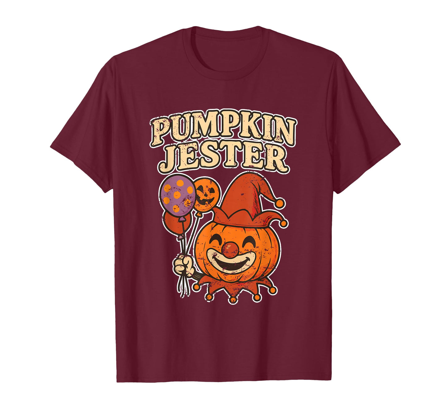 Pumpkin Jester Clown Balloons T-Shirt