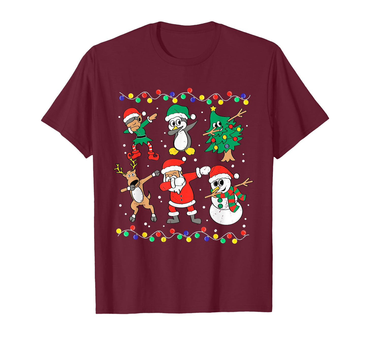 Dabbing Santa Elf Friends Christmas Dab Boys Boys Girls Kids T-Shirt