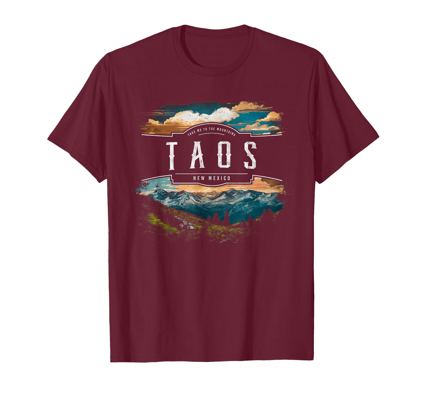 Taos Mountains New Mexico Hiking Outdoors Vintage T-Shirt