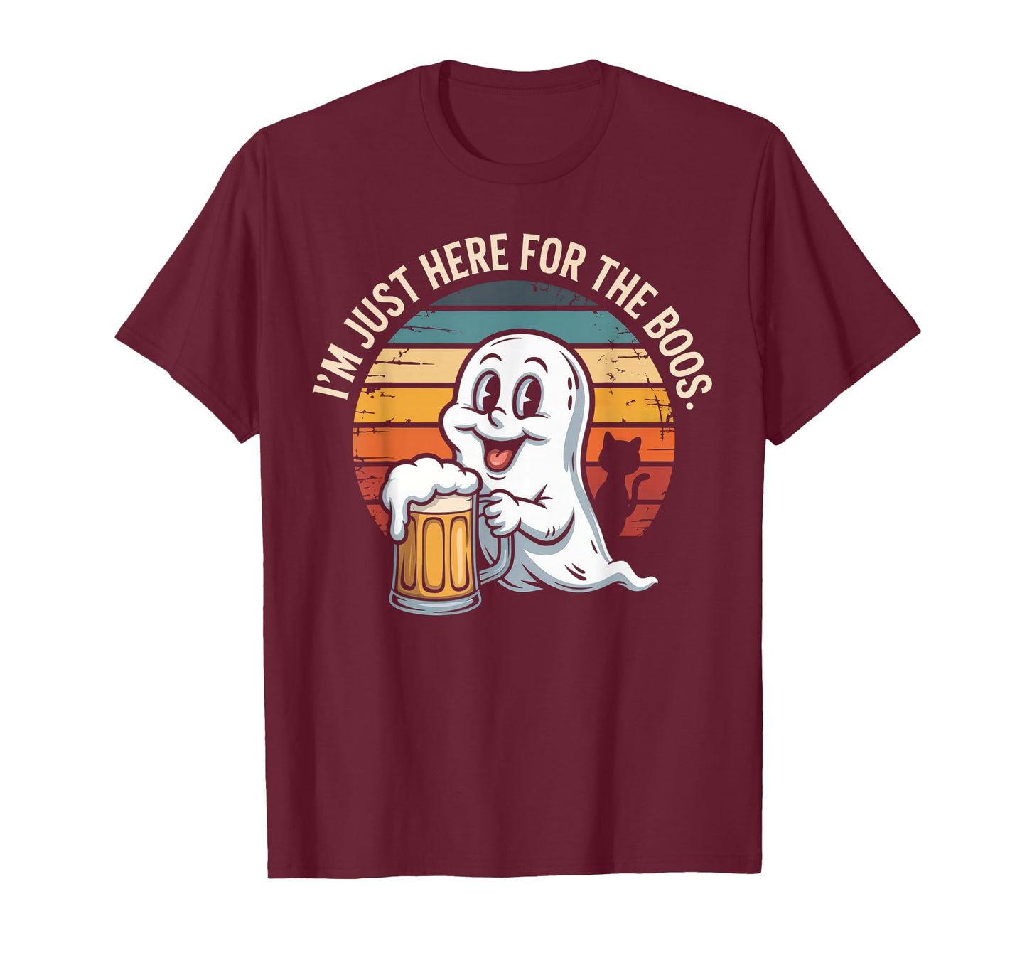 I'm just here for The boos Halloween Men Women Ghost Funny T-Shirt