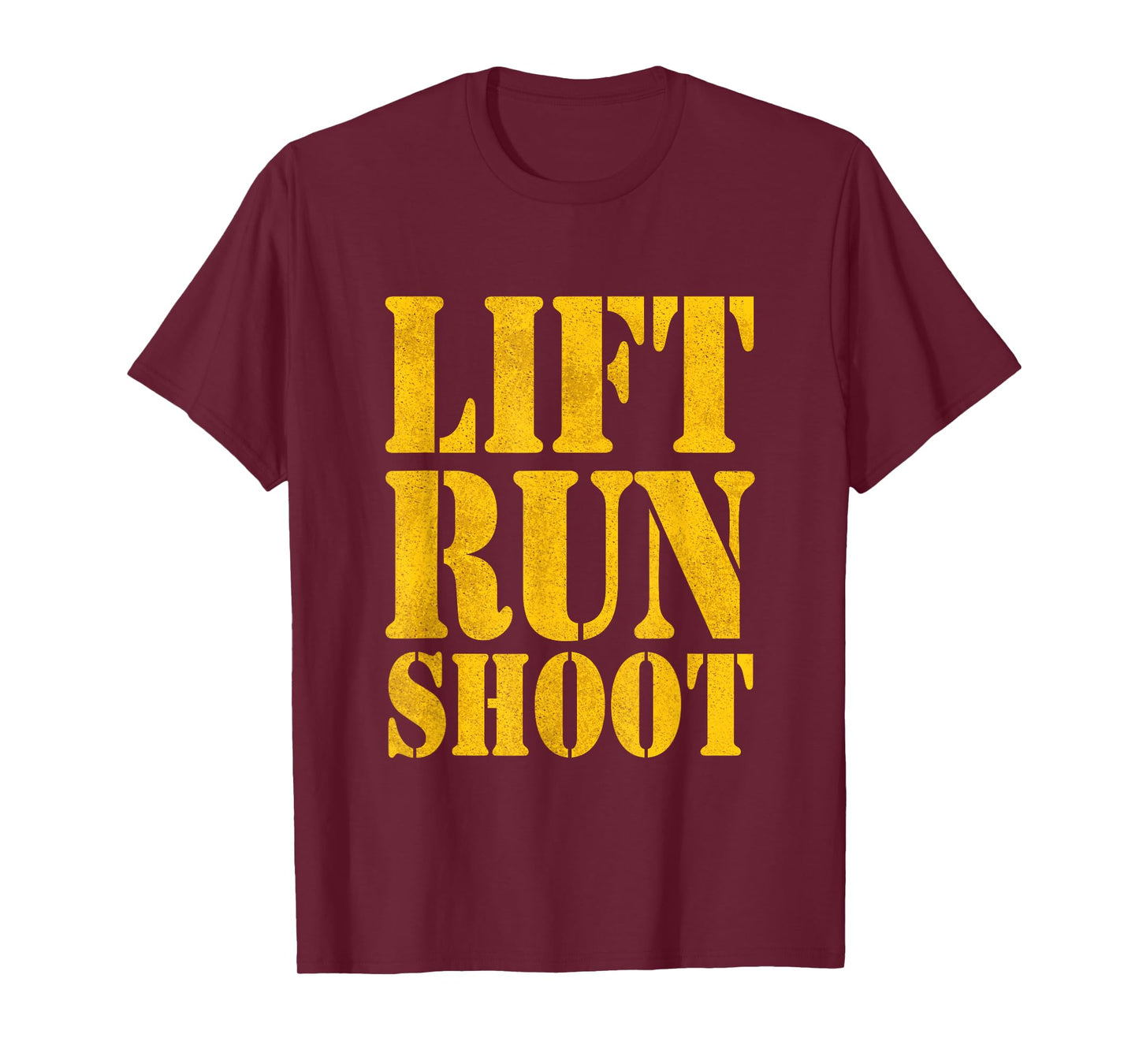 Lift Run Shoot Military Police Gym Day T-Shirt