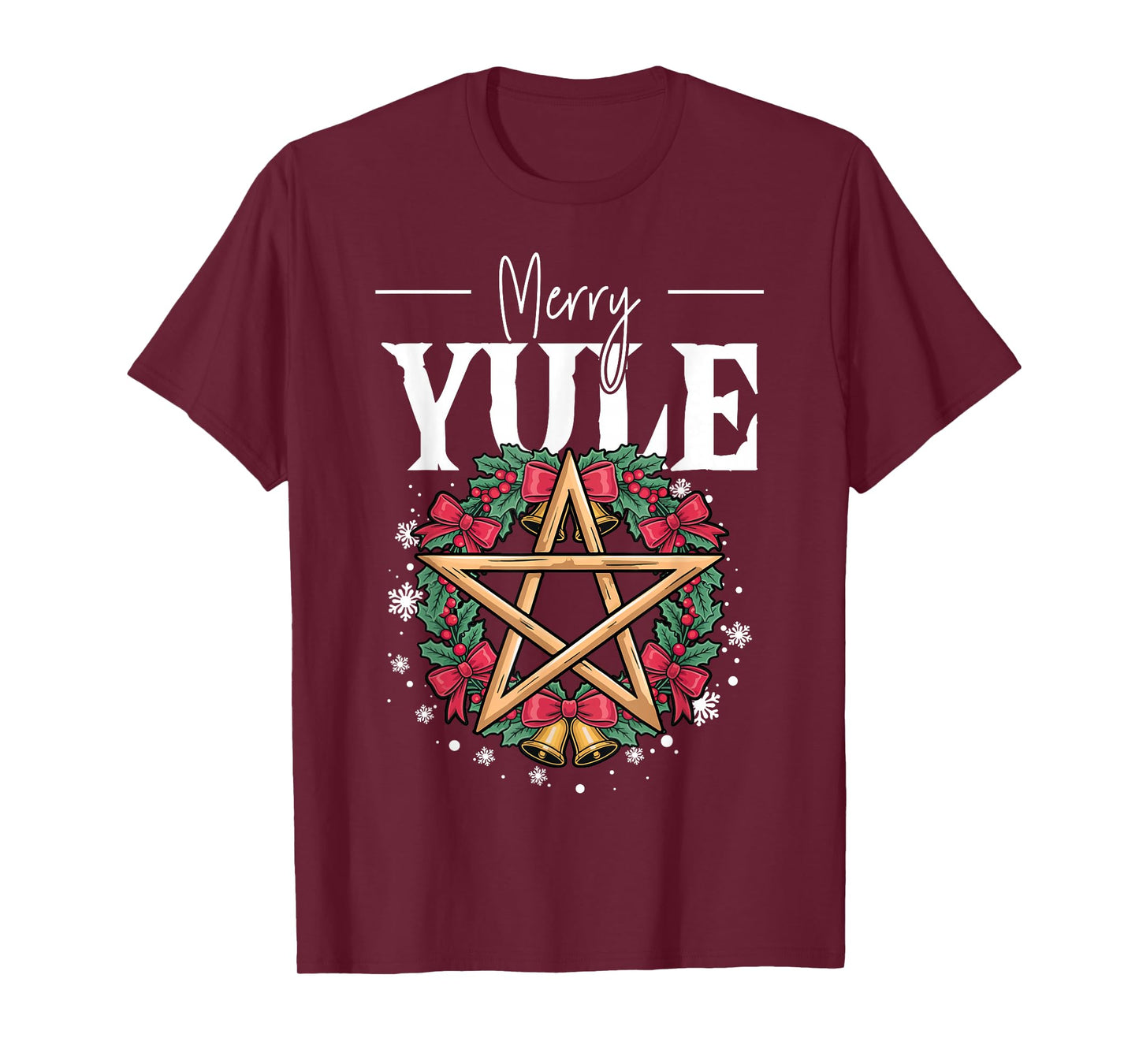 Merry Yule Yuletide Season Christmas Wicca Winter Solstice T-Shirt