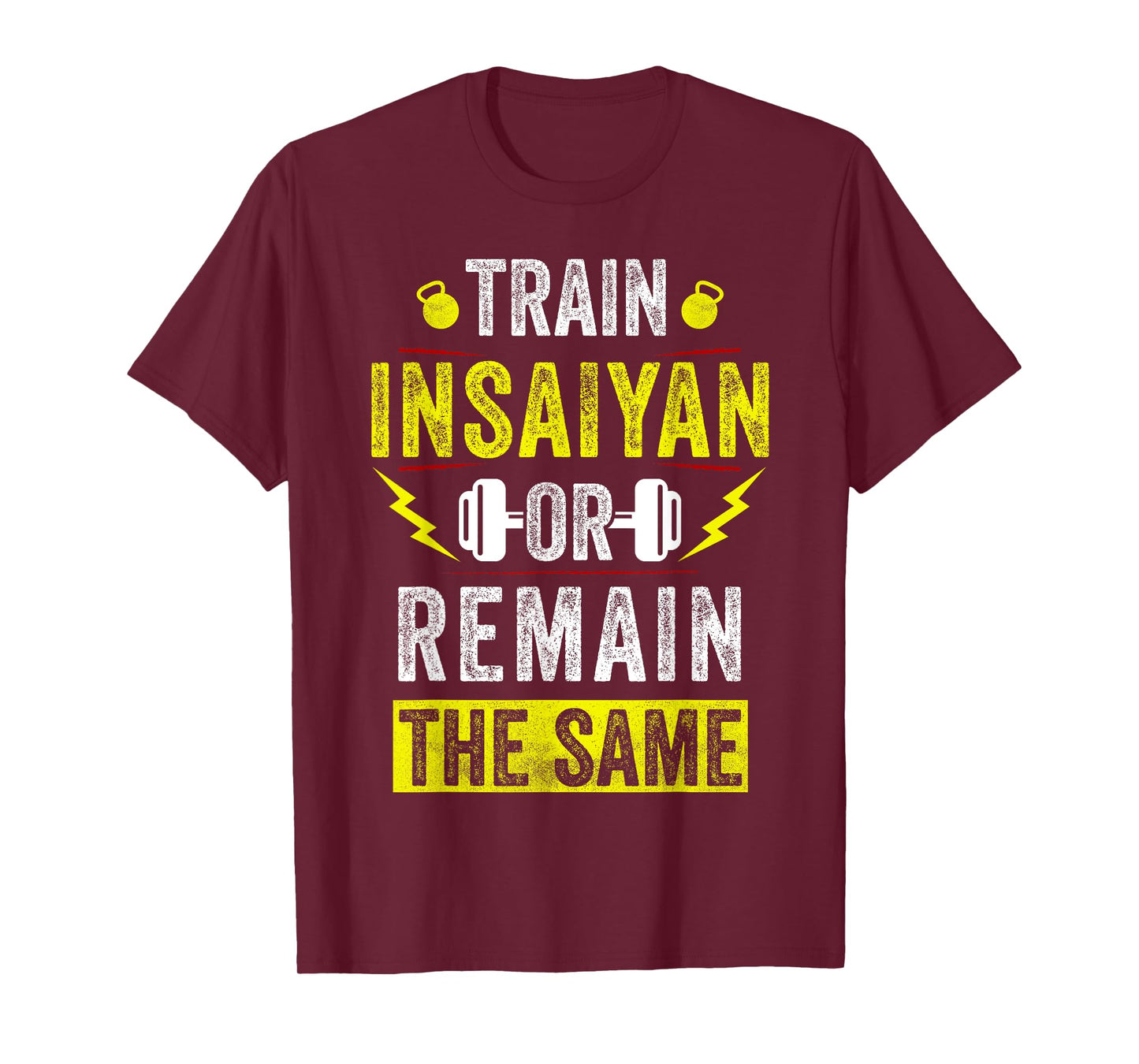 Train Insaiyan Workout Anime Tee Gym Awesome Gifts Idea Mens T-Shirt