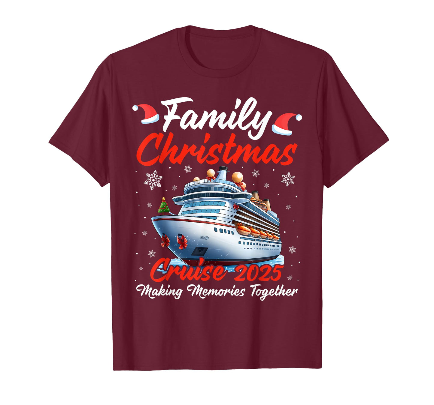 Family Christmas Cruise 2025 Making Memories Reunion Trip T-Shirt