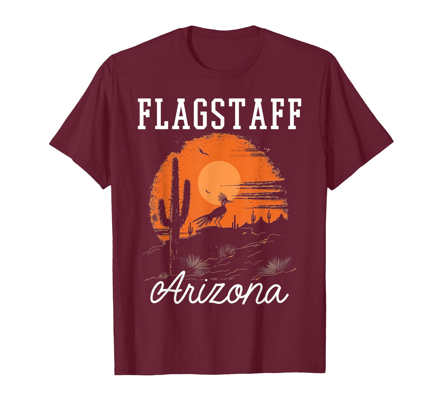 Flagstaff Arizona Roadrunner Desert Vibes Vintage T-Shirt