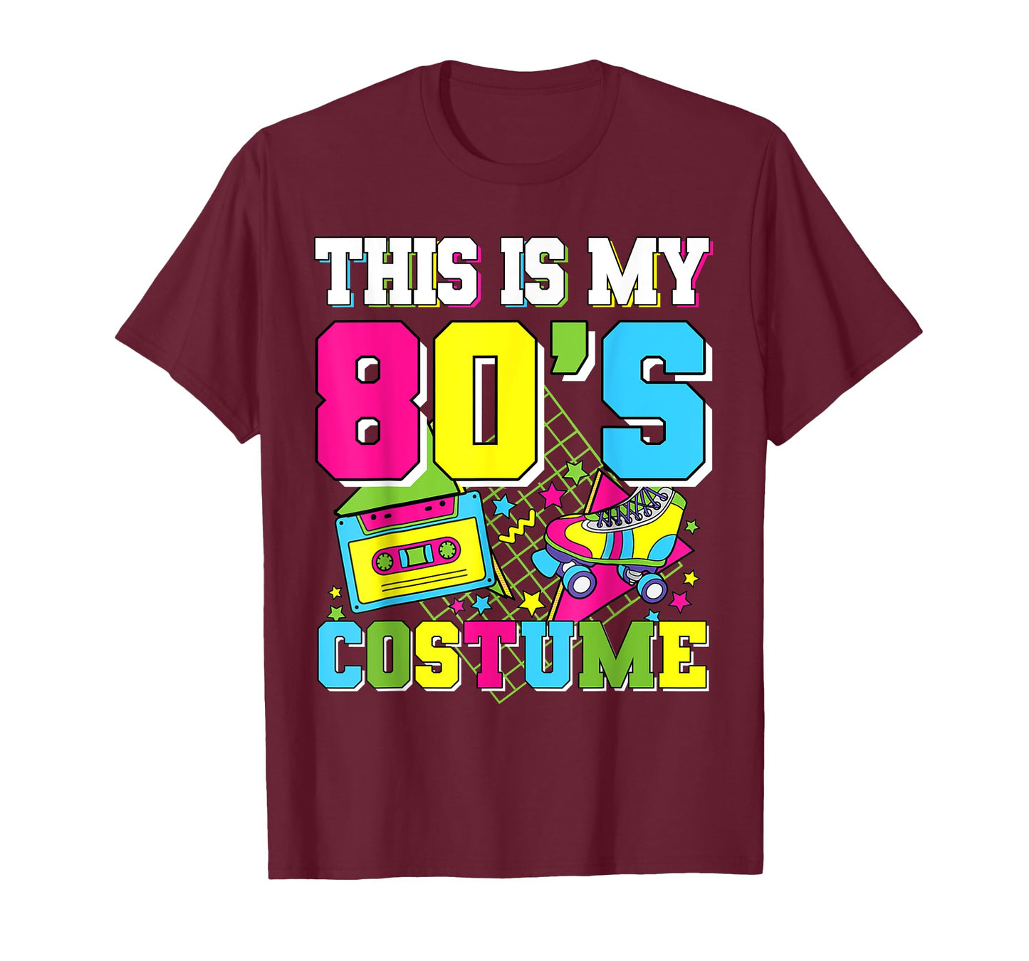 Retro This is My 80s Costume 80's Eighties Party Men Women T-Shirt