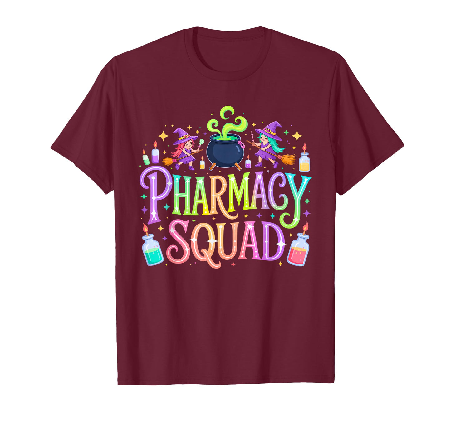 Pharmacy Squad Rainbow Vibe Outfit for Students Coworkers T-Shirt