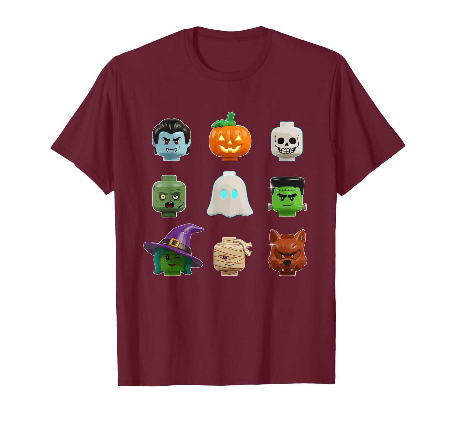 Halloween Building Bricks Costume Funny Matching Family T-Shirt