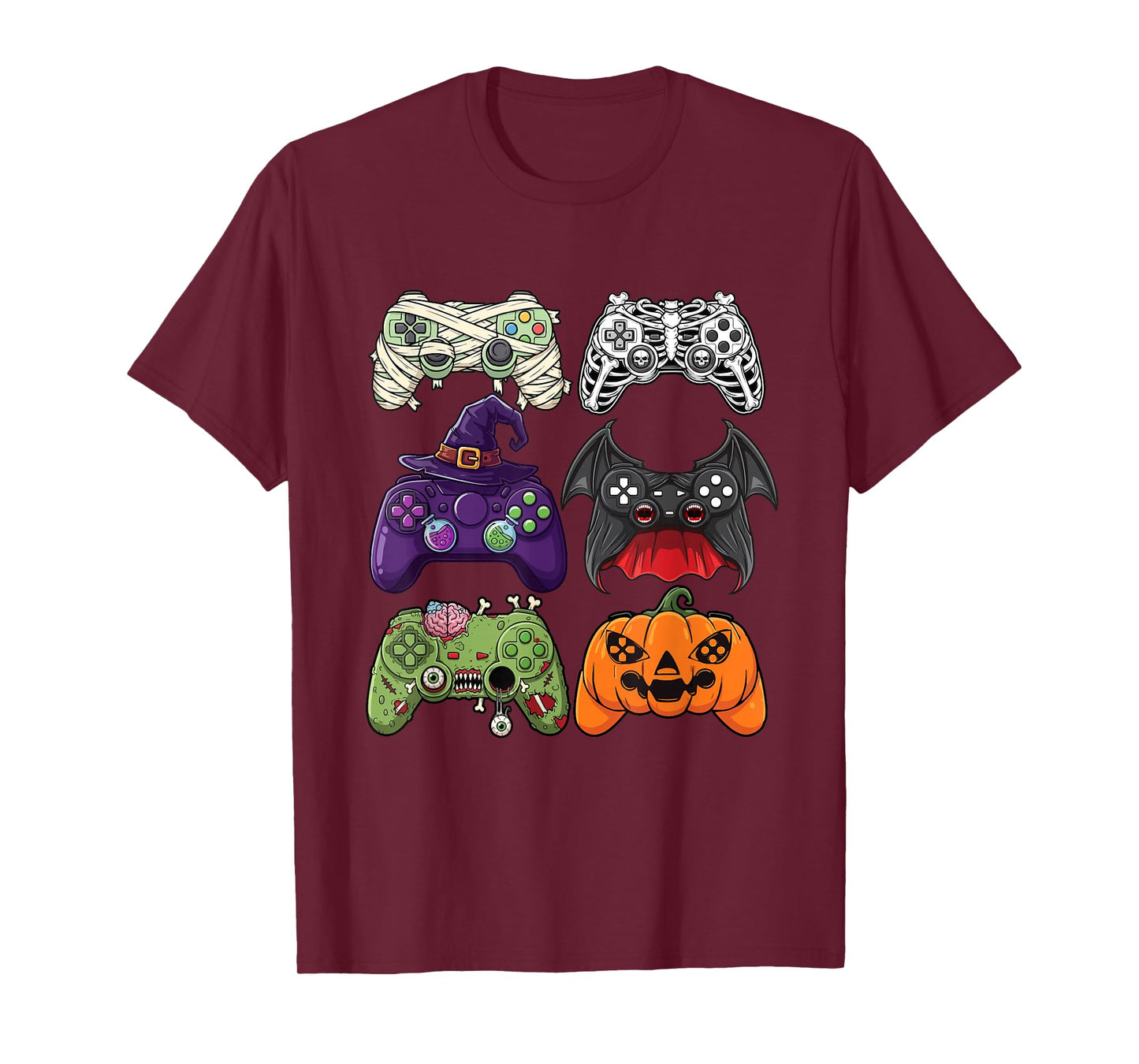 Halloween Gaming Controllers - Spooky Gamer Video Game Lover T-Shirt