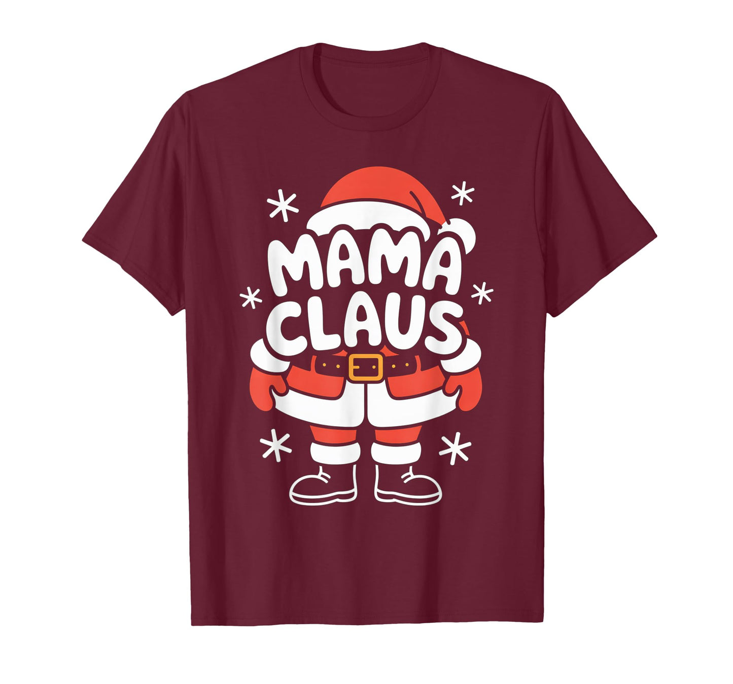 Mama Claus Christmas tee Matching Santa Family Holiday T-Shirt