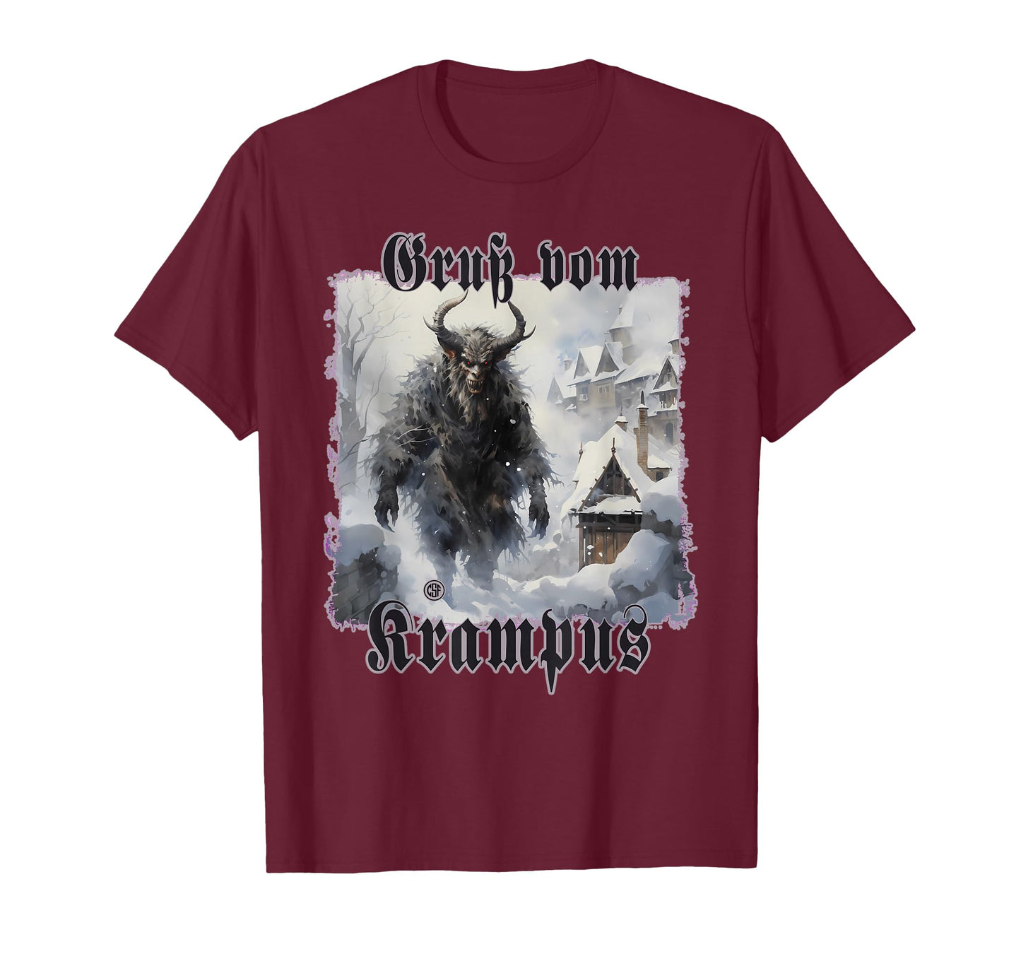Greeting from Krampus Christmas Legend Figure T-Shirt