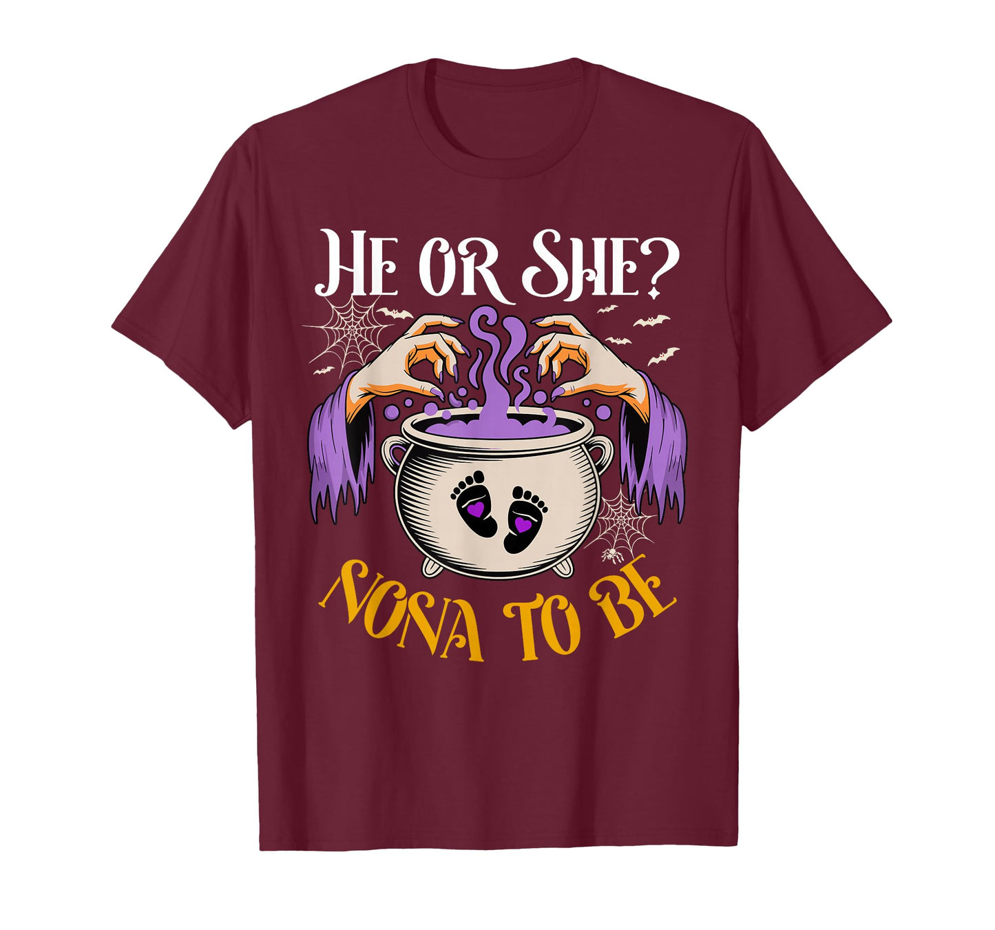He Or She Nona to Be Baby Reveal Halloween Costume T-Shirt
