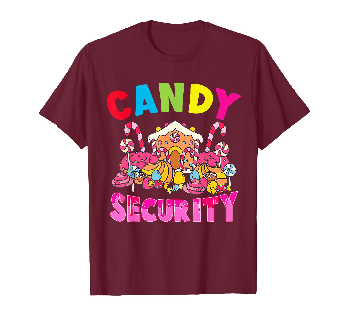Candy Land Costumes Adult Candy Security Funny T-Shirt