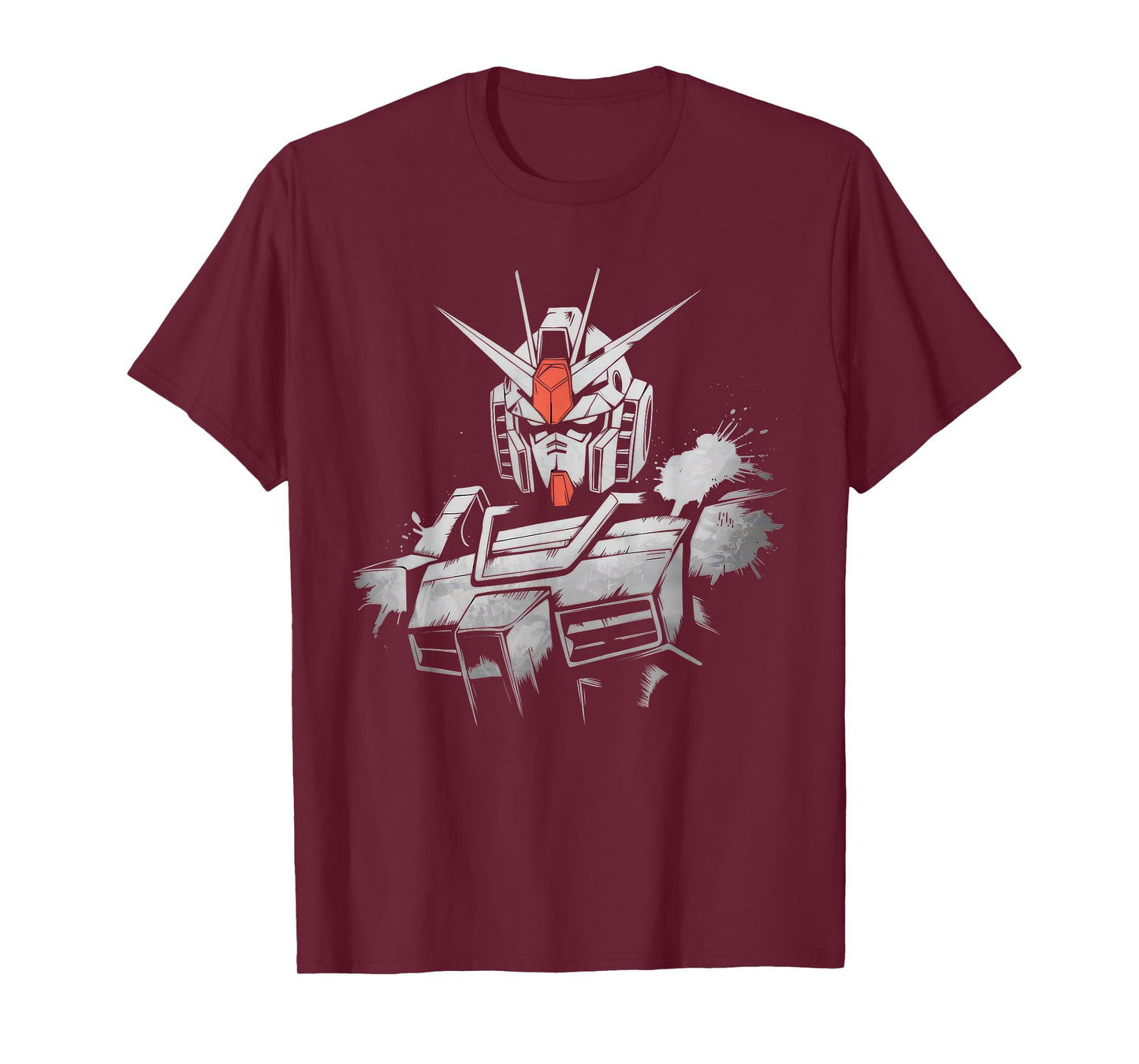 Mecha Tshirt Japanese Mecha Robot Head Anime Art Ukiyo-E T-Shirt