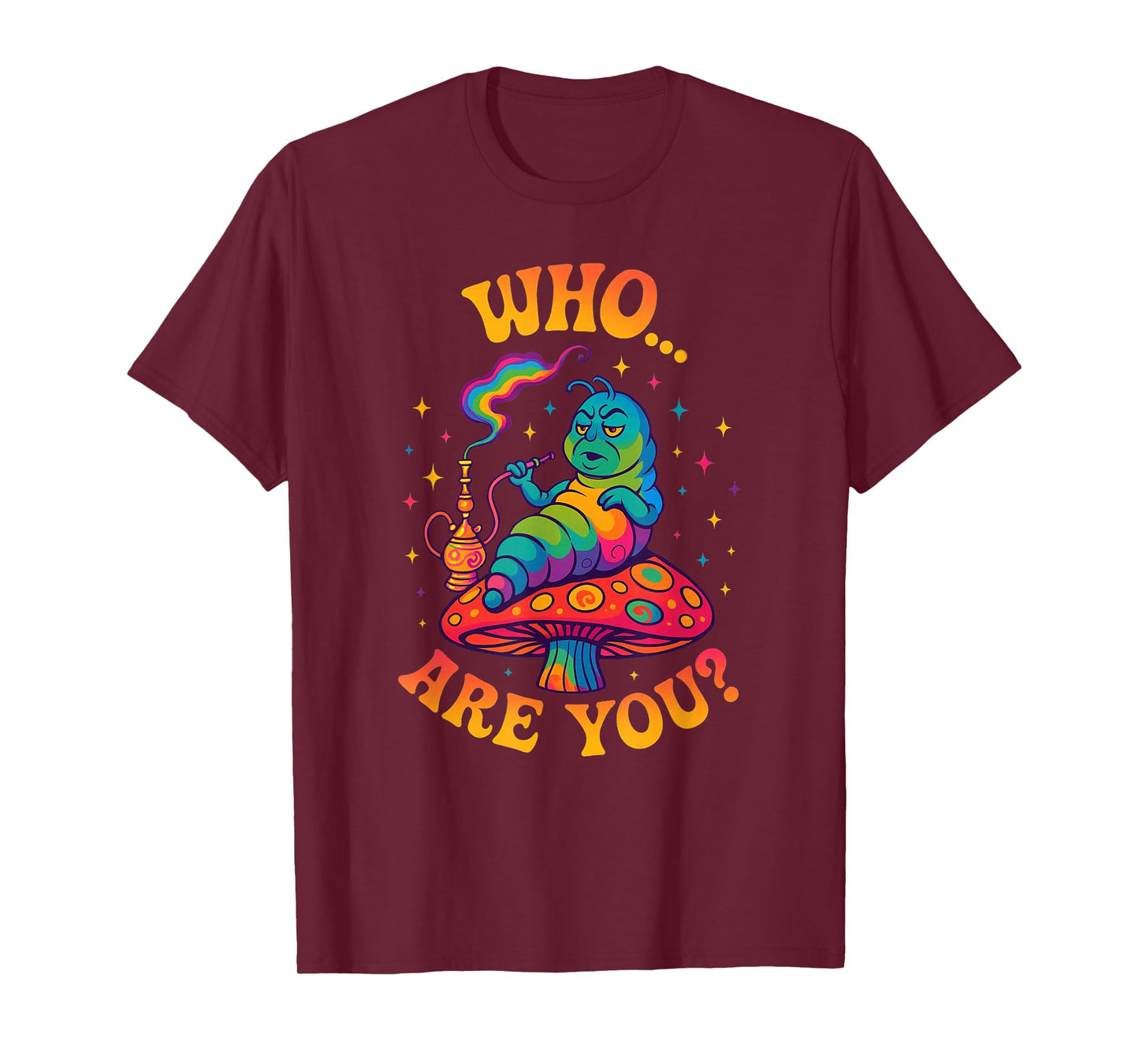 Alice in Wonderland Caterpillar Lewis Carroll Illustration T-Shirt