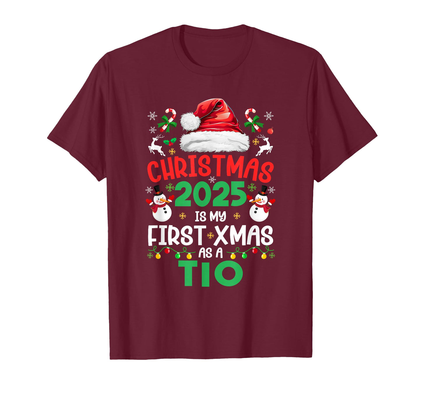 Funny Christmas 2025 is My First Xmas As A TIO Family T-Shirt