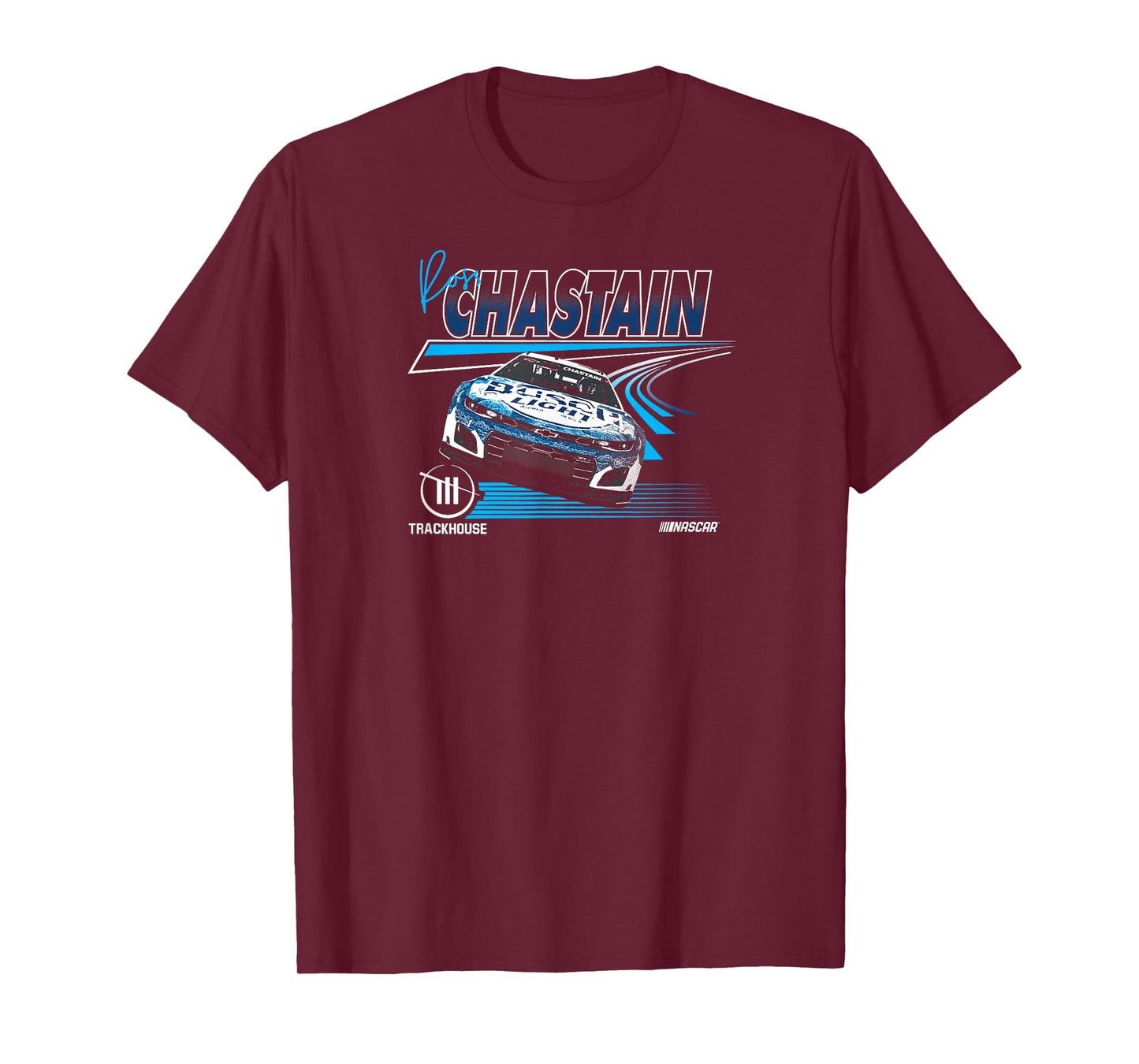 NASCAR - Ross Chastain Trackhouse Race Lines Black T-Shirt