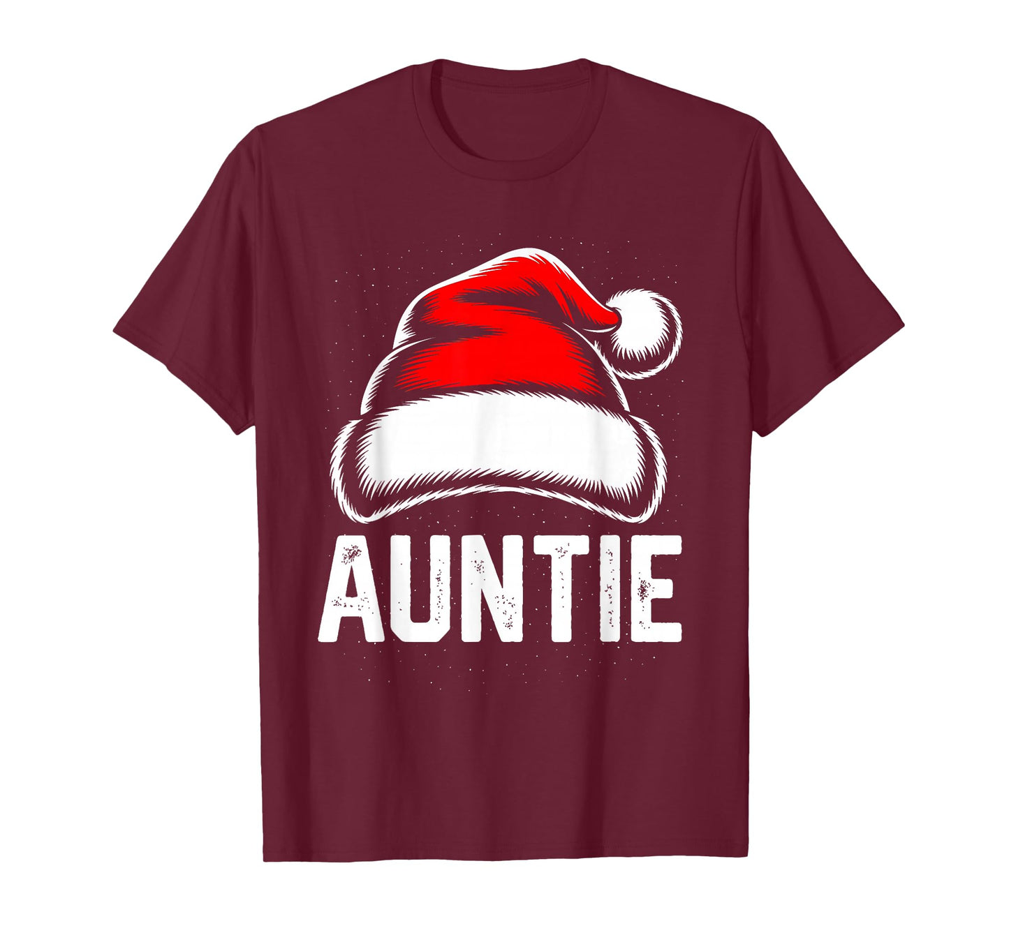 Auntie Santa Christmas Family Matching Pajamas Xmas Squad T-Shirt