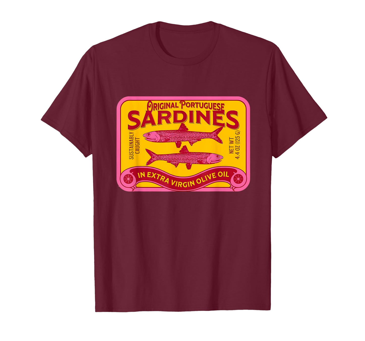 Retro Sardines Tinned Fisherman Portugal Coastal Aesthetic T-Shirt