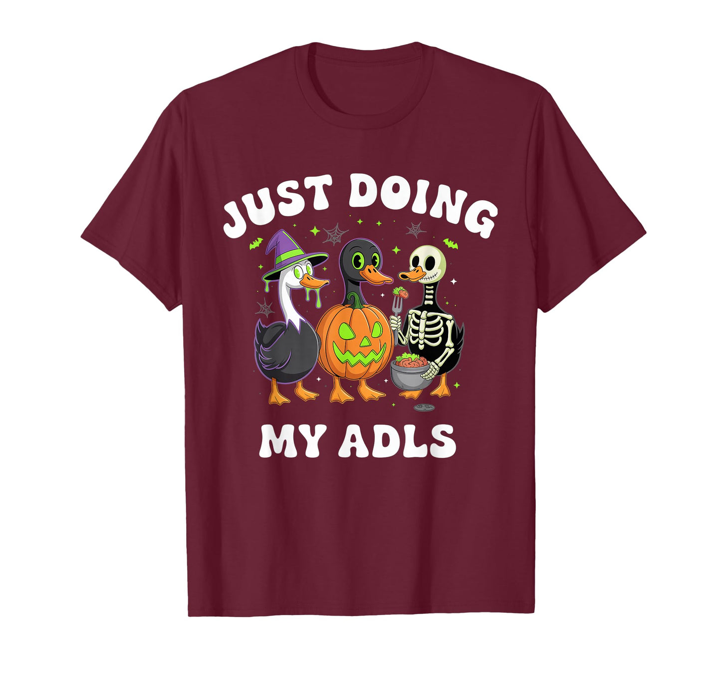 Cute Funny Silly Gooses Pumpkin Just Doing My ADLS Halloween T-Shirt