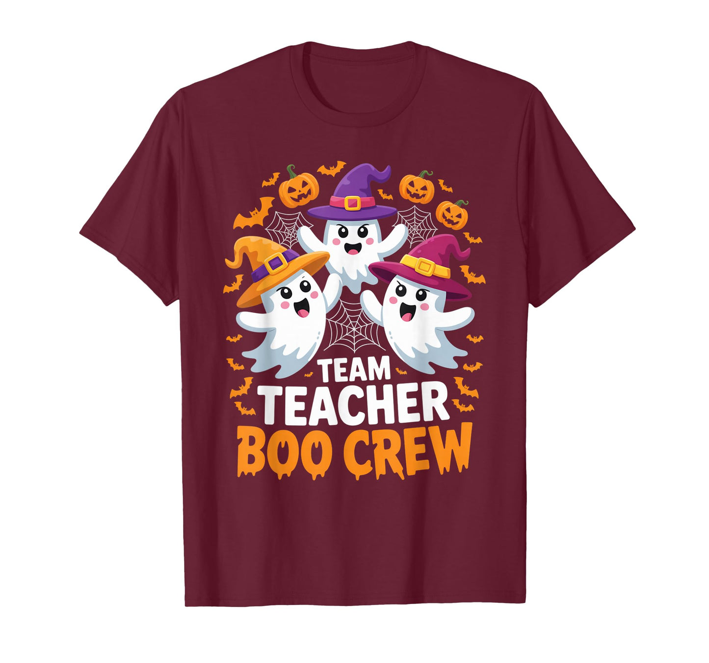 Team Teacher Boo Crew Ghost Halloween Outfit for classrooms T-Shirt