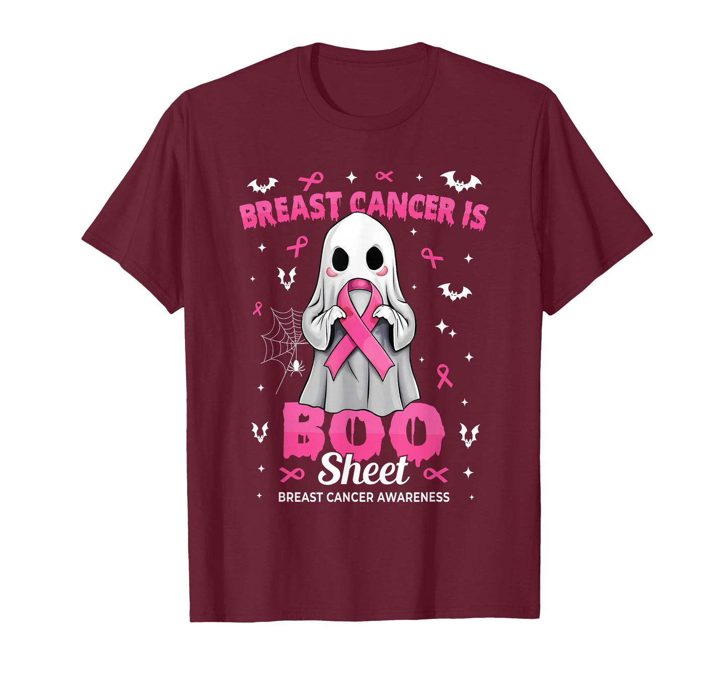 Breast Cancer is Boo Sheet Halloween Breast Cancer Ghost T-Shirt