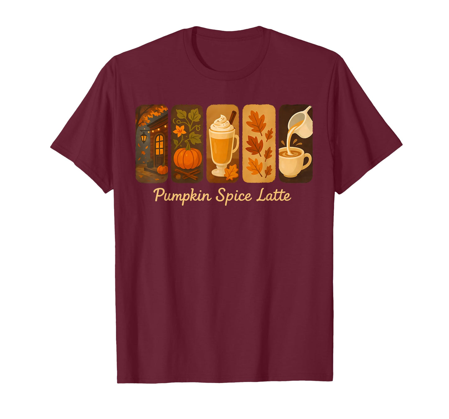 Coffee Pumpkin Latte Spice Coffee Love Fall Season Halloween T-Shirt