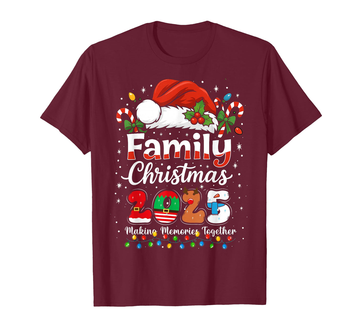 Family Christmas 2025 Matching Outfit Xmas Men Women Kids T-Shirt