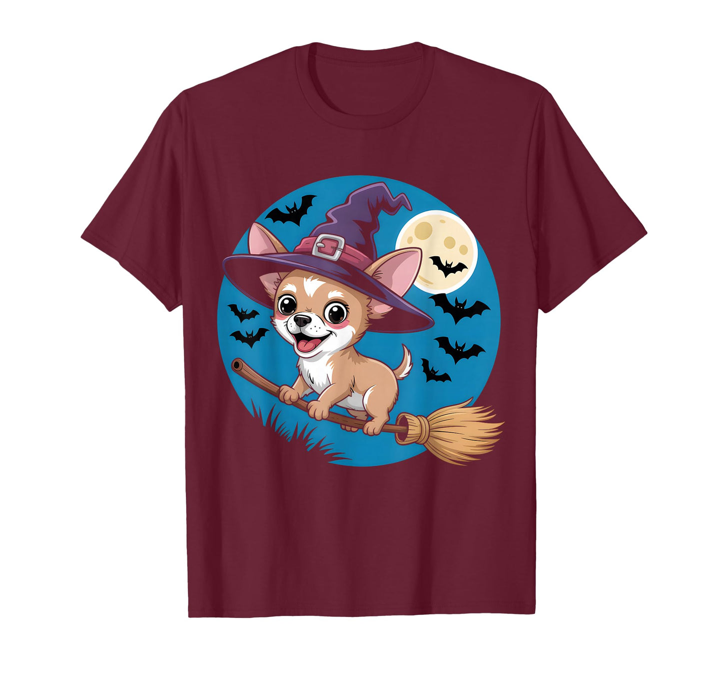 Chihuahua Witch Halloween T-Shirt