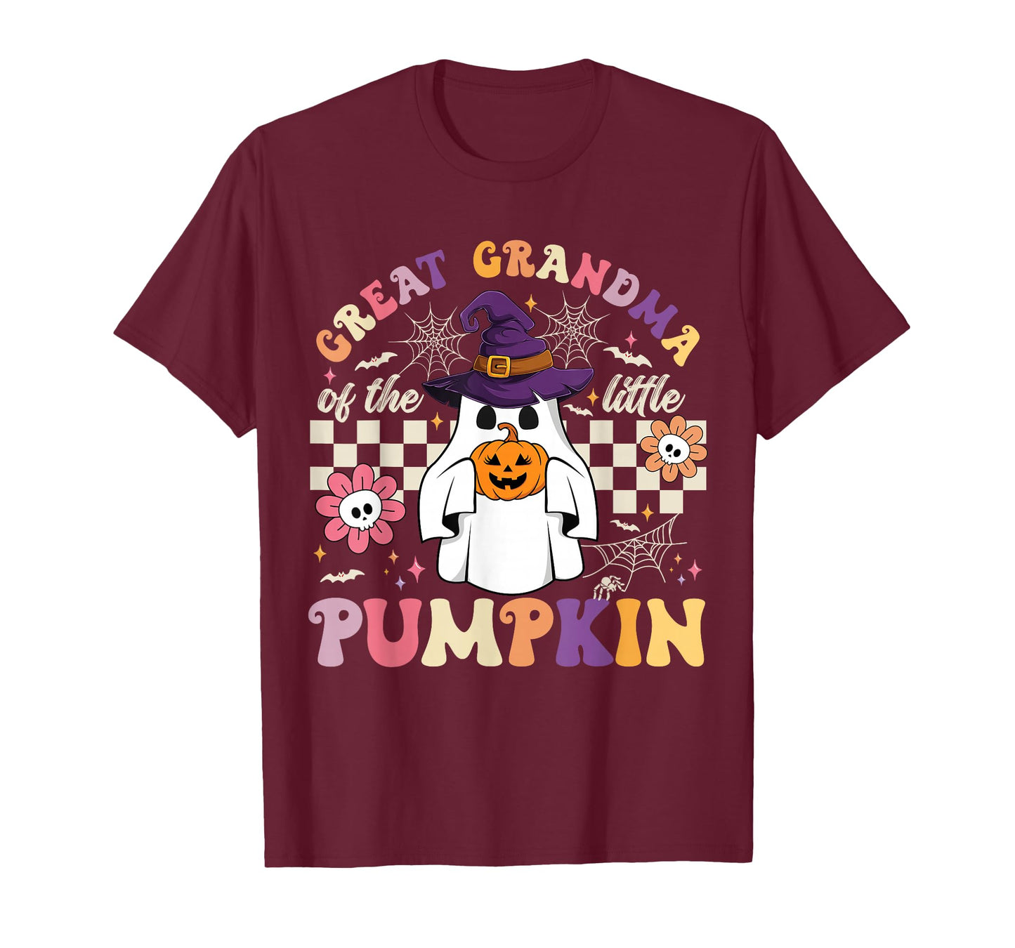 Great Grandma of The Little Pumpkin Halloween Spooky Ghost T-Shirt
